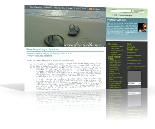 Screenshot of JustWandering.org