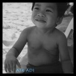 Manuel and Adi on the beach